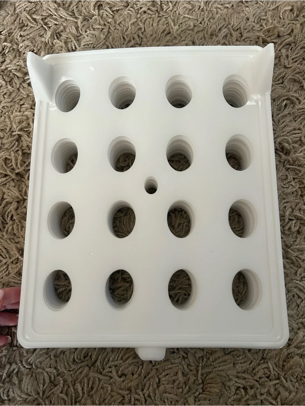 White Plastic Closet Shelf Organizer Panel